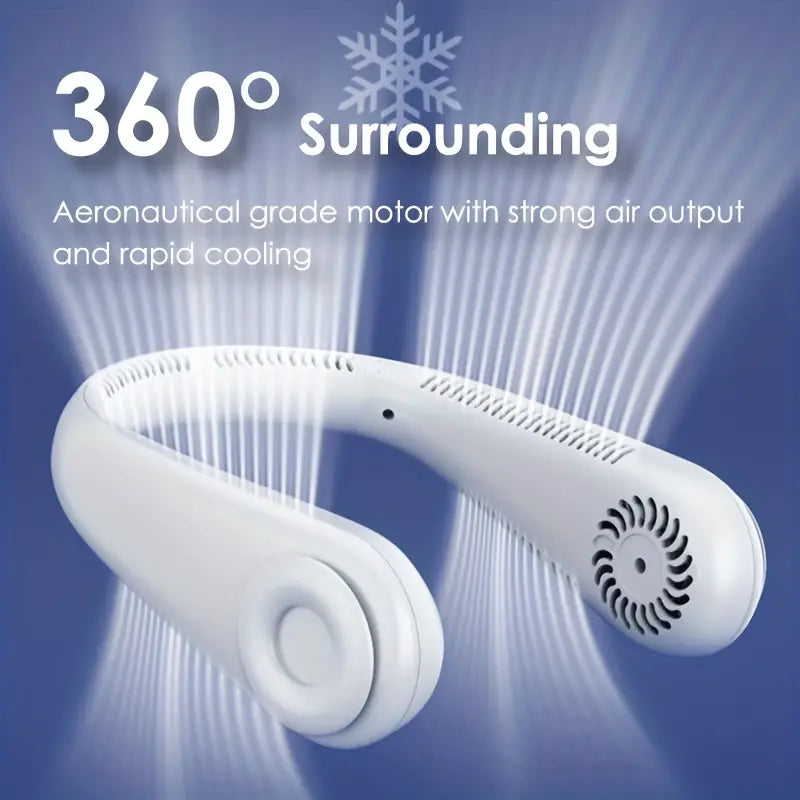 Wingless Mini Recharge Neck Fan l Your savior in hot weather, outdoor activities