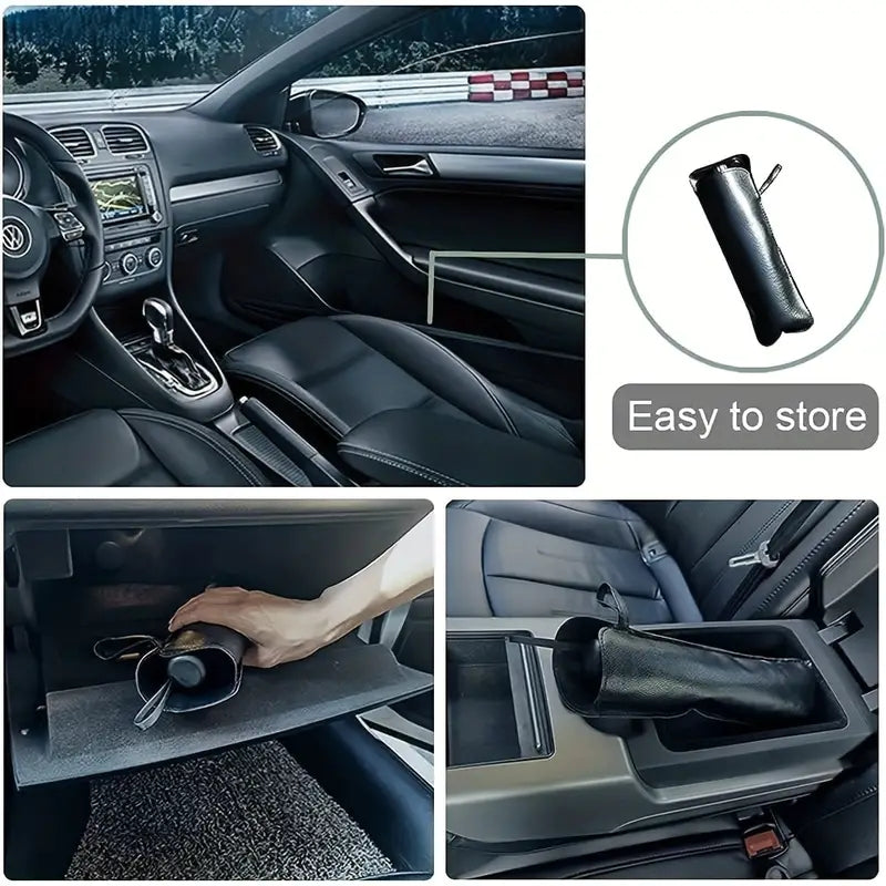 Car Front Windshield Sun Shade Umbrella, Foldable Titanium Silver Car Sun Shade For Most Vehicles, Keep Vehicle Cool Damage Free