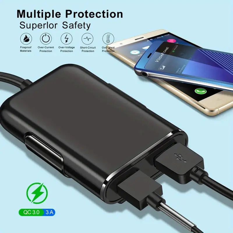 Copy of Power Bank With 4 Charging Cords Suitable For All Phones