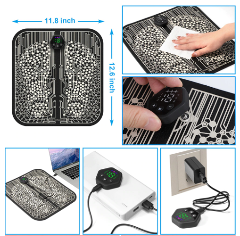 EMS FOOT MASSAGER MAT l Improve health pain relief | Relieve pressure on legs