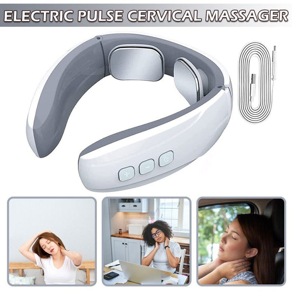EMS Neck Electric Massage Device Body Shoulder Pain Relief