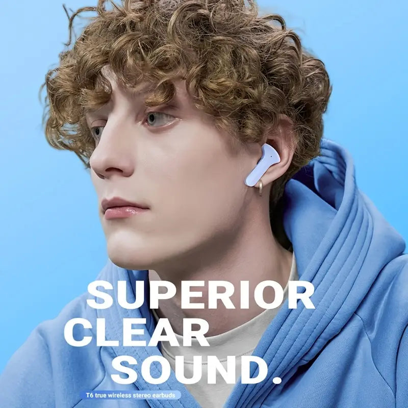 New Version Digital Transparent Wireless Headphones 5.3 Macaron In-ear Technology