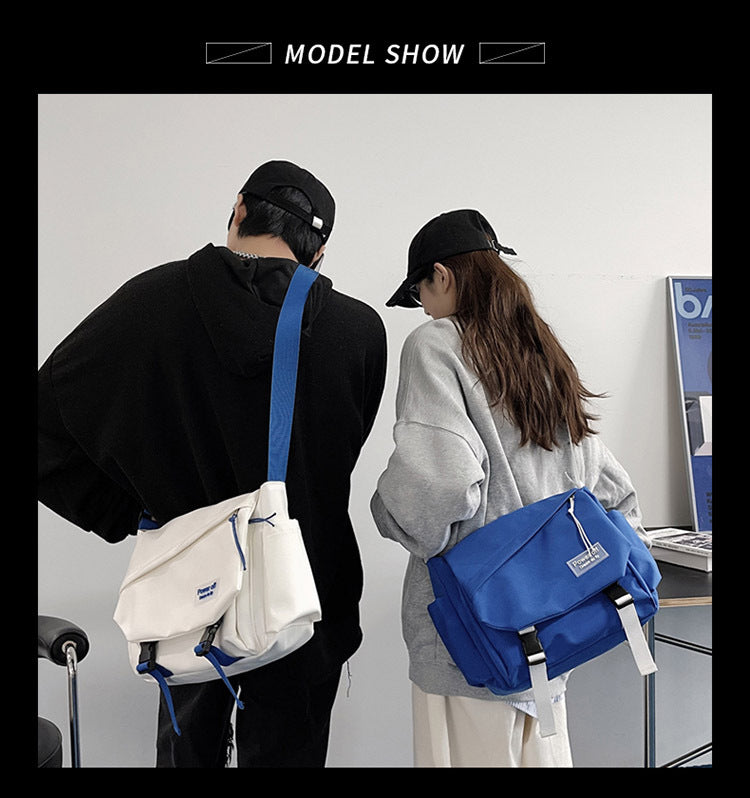 Unisex fashion style crossbody bag l Students go to school, work, travel,...