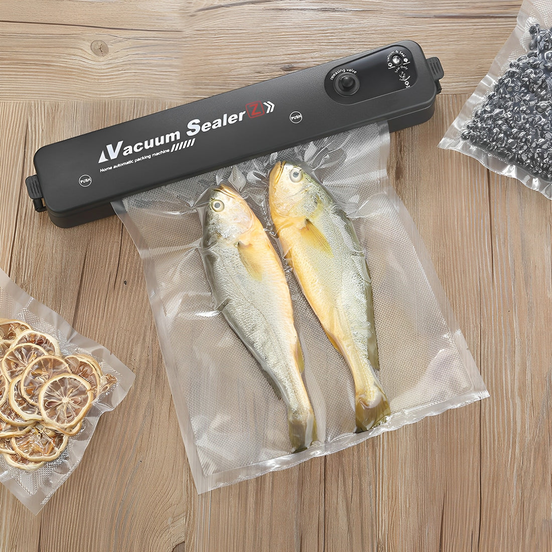 SGMSC Vacuum Sealer Machine, Automatic Fresh Food-Sealer, Food-saver (FREE 100 BAGS)