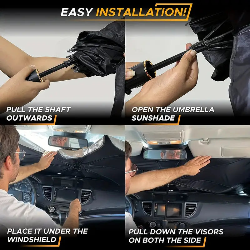 Car Front Windshield Sun Shade Umbrella