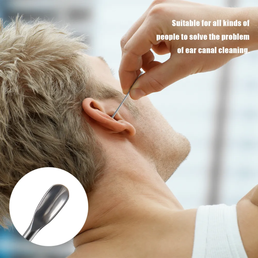 Set 6 Piece Of Stainless Steel Earwax Collector Spiral Turn Ear Pick Ear Pick To Clean The Ear Portable Ear Cleaning Tool