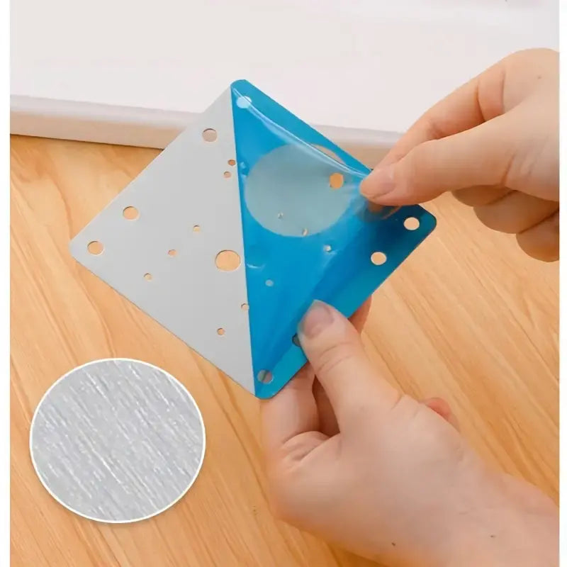 Stainless steel wooden cabinet hinge repair plate