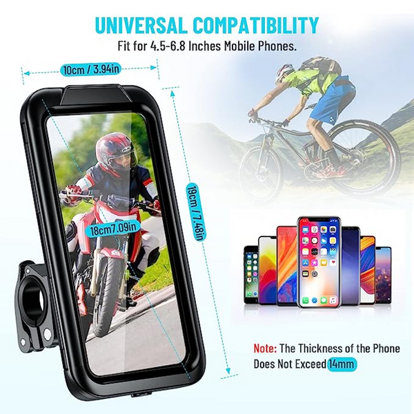 Waterproof 360° Rotation Motorcycle Phone Holder