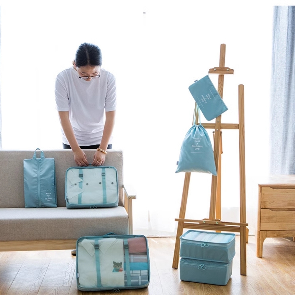 SET 6 BAG OF FOLDABLE ORGANIZER BAG | WITHOUT TROLLY BAG
