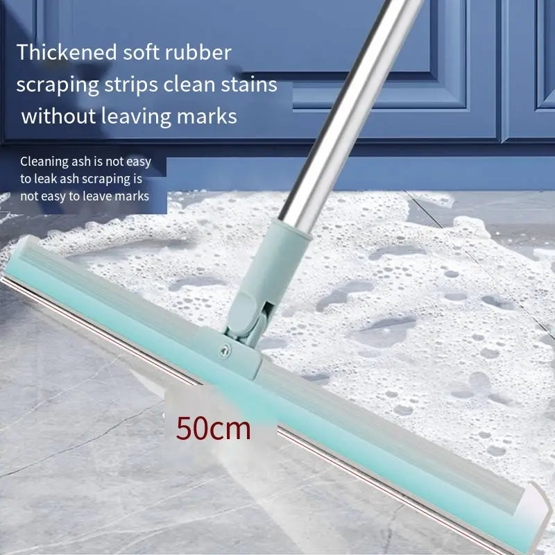 The Broom Sweeps The Bathroom Floor Wiper