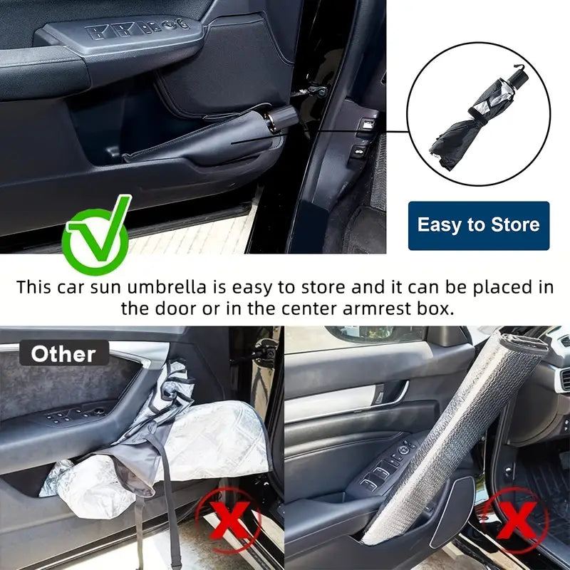 Car Front Windshield Sun Shade Umbrella