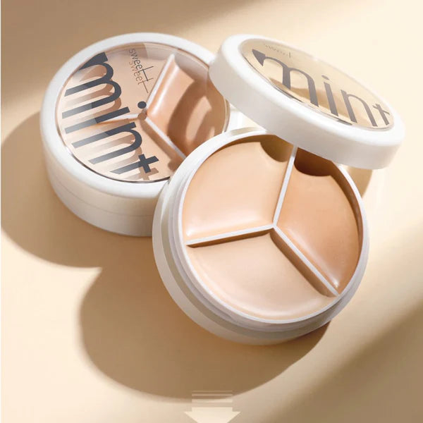 MINT Natural Powder Pro Concealer Palette, Water Resistant Smoothest Coverage