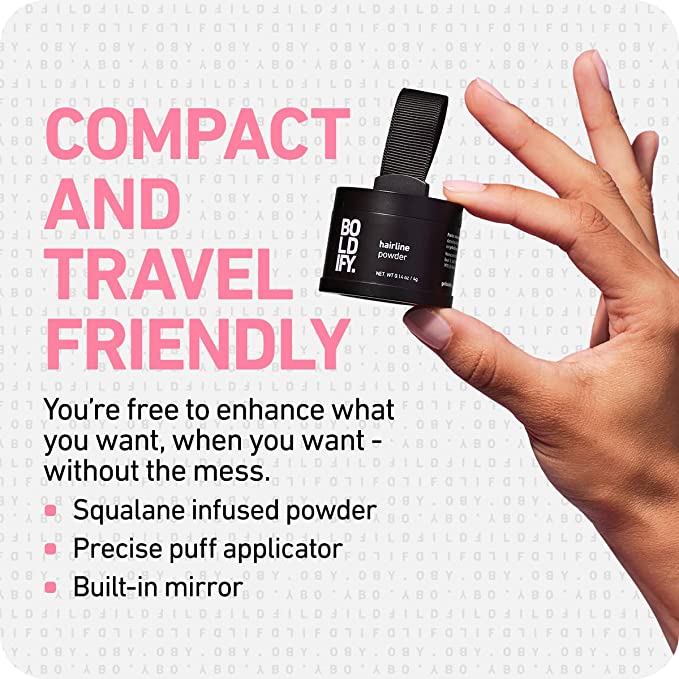 Hairline Powder Conceals Hair Loss and Instantly Fills In Bald Spots