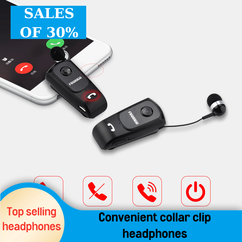 Clothespin bluetooth headset l Suitable for all activities, not afraid to drop the headset