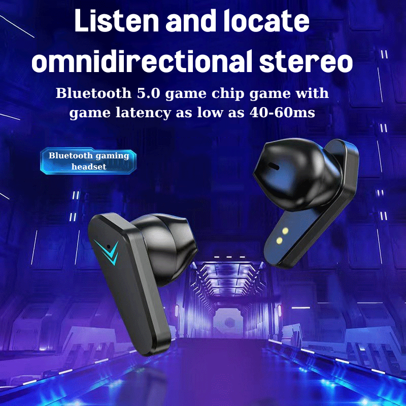 Crystal clear sound gaming wireless headset 5.4