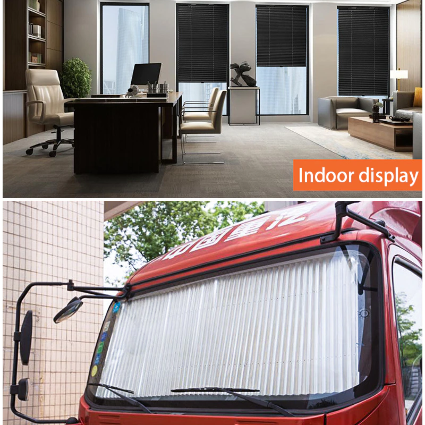 Car Windshield Retractable Sunshade For Car Window Heat Protection Insulation Curtain For Car Front Shading