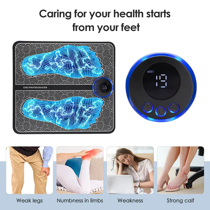 EMS FOOT MASSAGER MAT l Improve health pain relief | Relieve pressure on legs