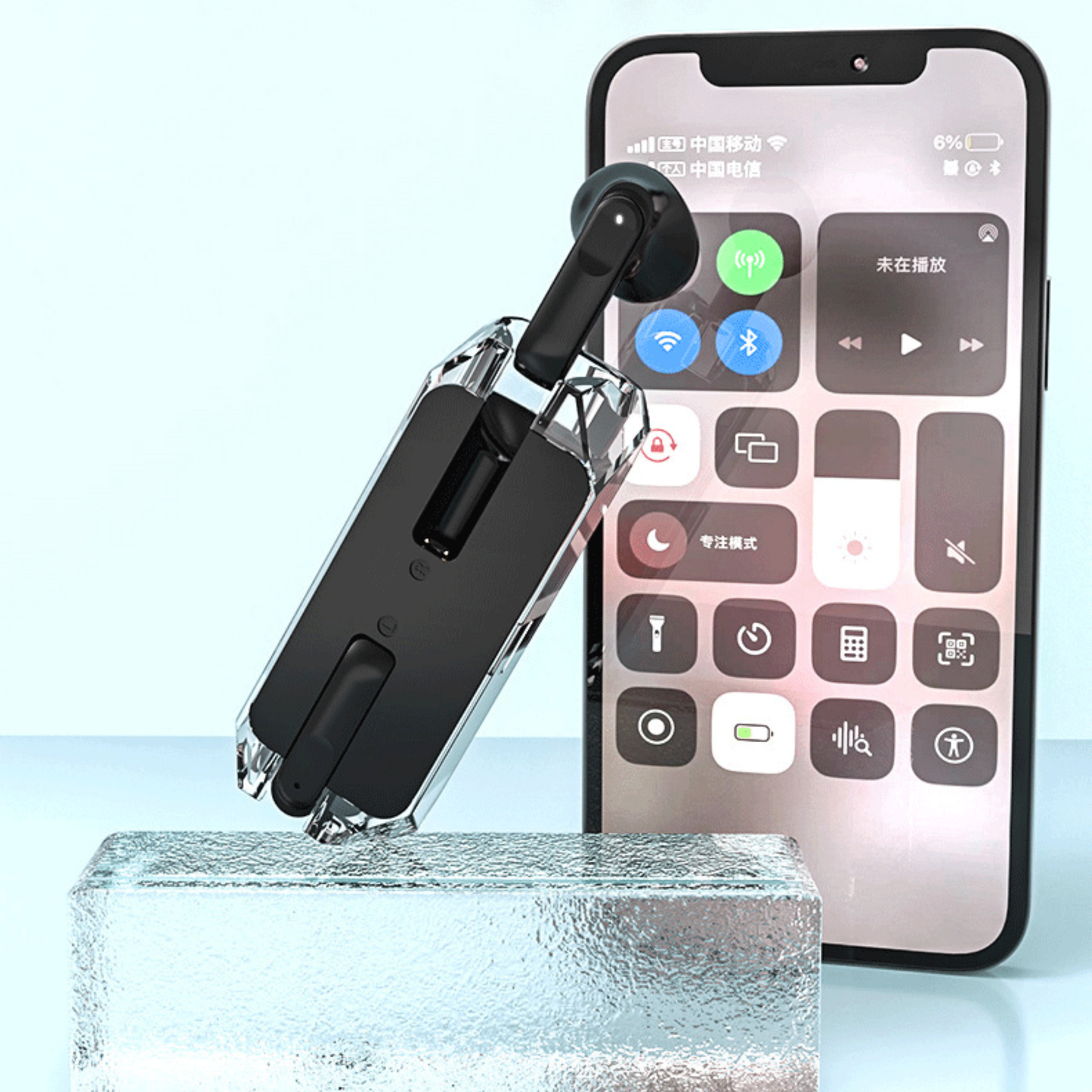 New generation transparent wireless earphone 5.3