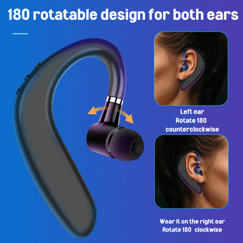 One-sided wireless headset l Comfortable sports activities, work without missing calls