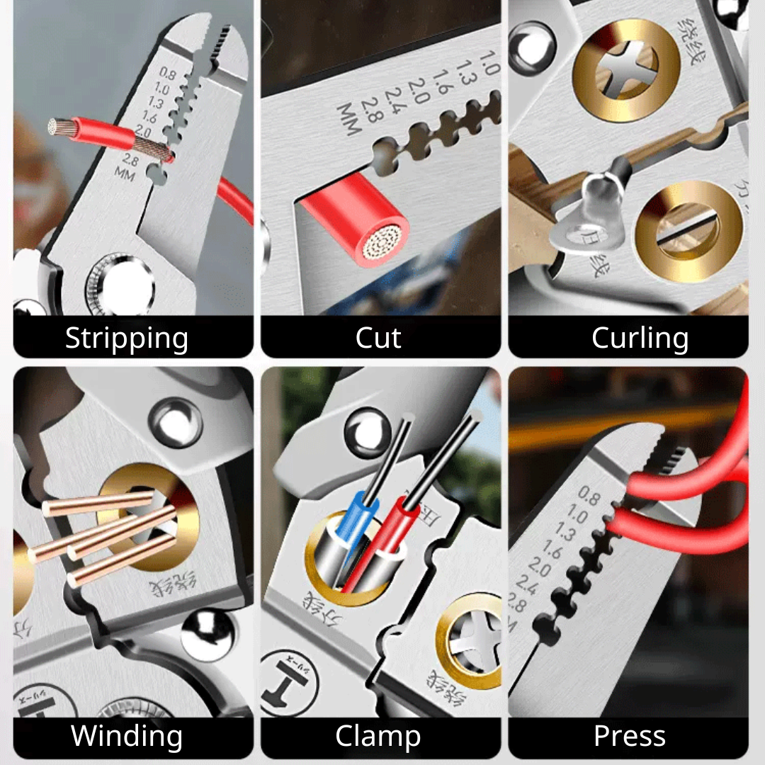 Multi-function pliers 7 functions l Repair electrical appliances, simple wire stripping