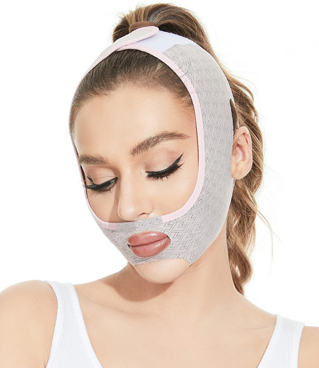 Reusable V Line Mask Facial Slimming Strap, Face Lifting Belt, Double Chin Reducer