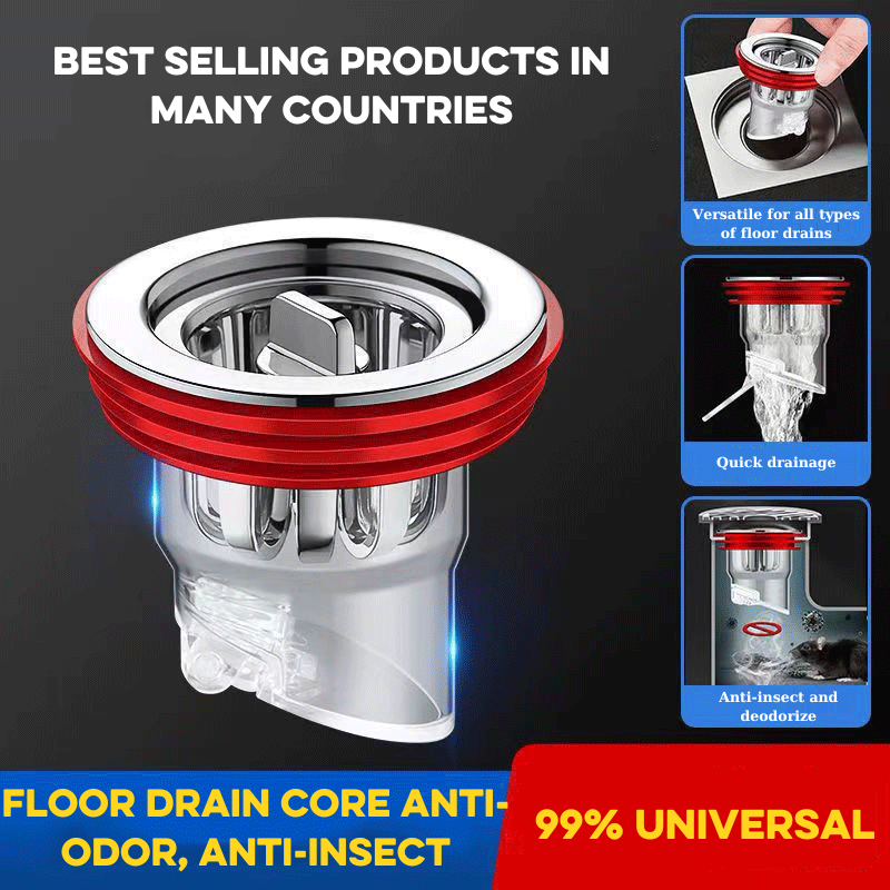 Smart Floor Drain Core Increases The Flow Rate Of Water, Prevents Garbage, Prevents Insects And Odors
