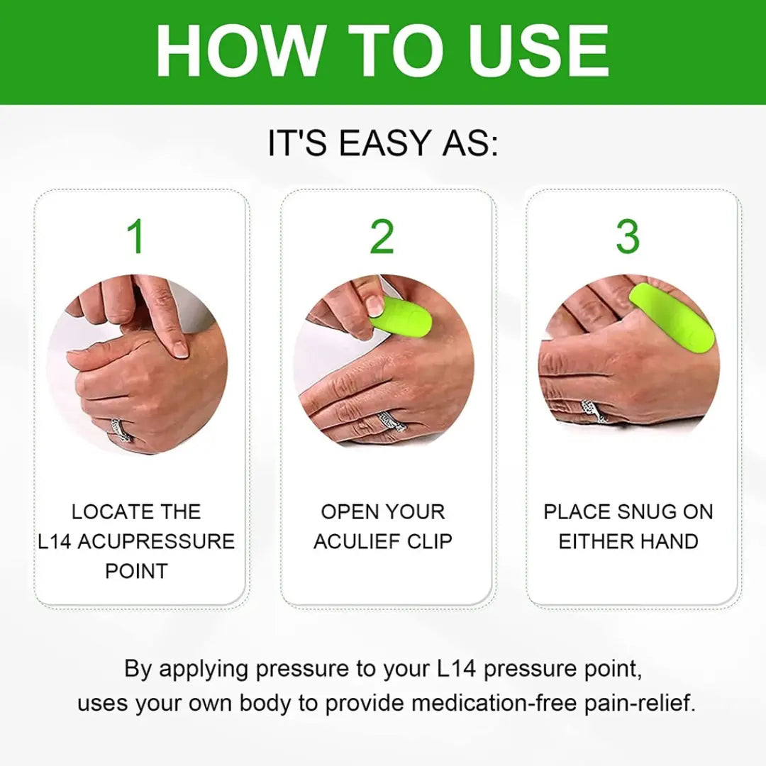 Acupressure Hand Pressure Point Clip Acupoint Massager To Relieve Stress Meridian Massage