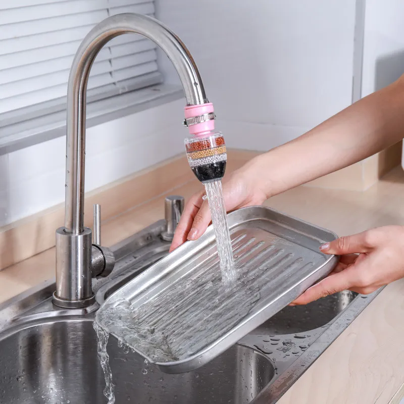 6 Layers Water Filter for Home Water Purifier Filter Activated Carbon Filtration Tap Water Mini Faucet Filter Kitchen Accessory