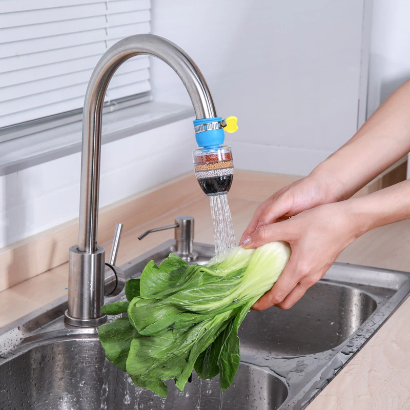 6 Layers Water Filter for Home Water Purifier Filter Activated Carbon Filtration Tap Water Mini Faucet Filter Kitchen Accessory
