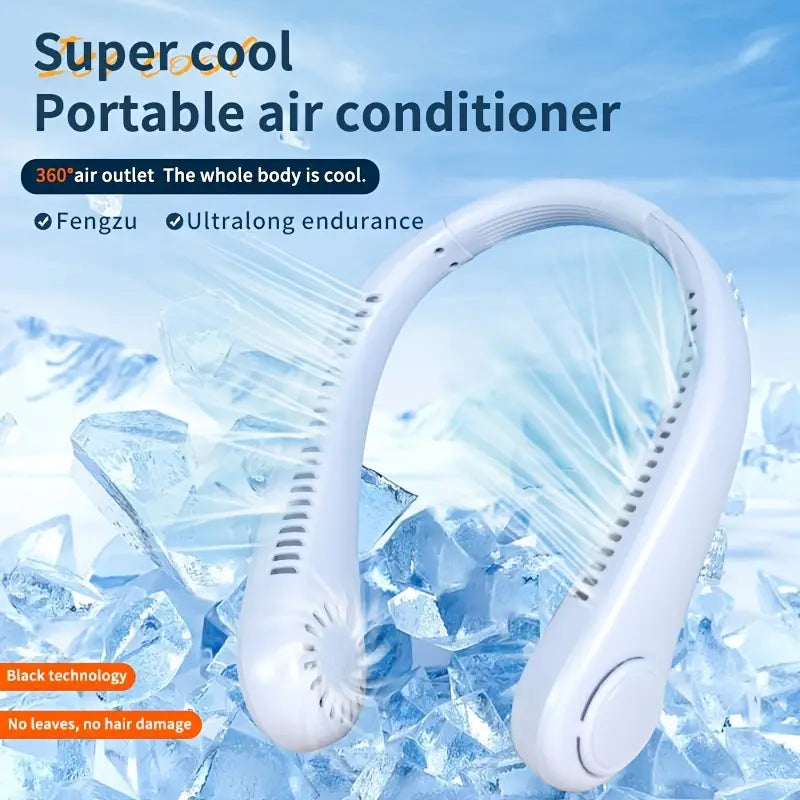 Wingless Mini Recharge Neck Fan l Your savior in hot weather, outdoor activities