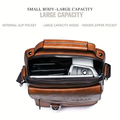 High quality leather crossbody bag for men l Luxury, class, nobility